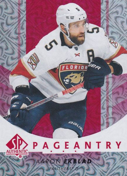 insert karta AARON EKBLAD 22-23 SP Authentic Pageantry Red číslo P-45